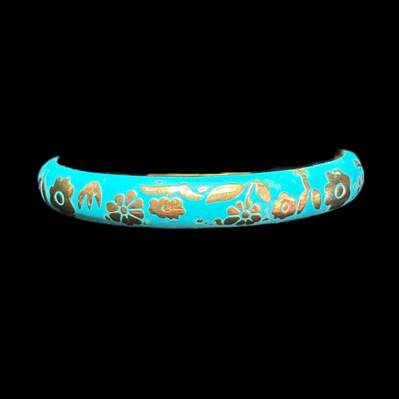 Jewelry - Beautiful Blue & Gold Bangle Bracelet